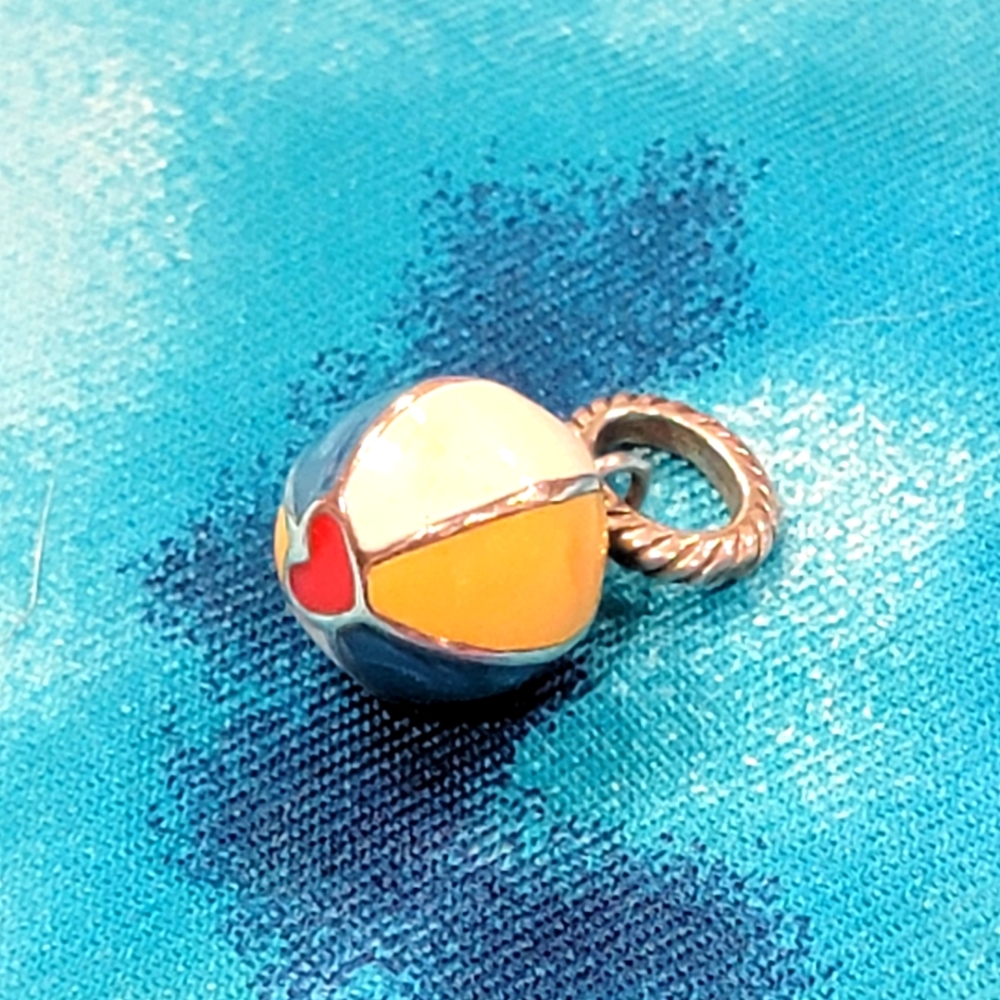 BRIGHTON RETIRED BEACH BALL CHARM NWOT
